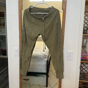 Amuse society fringe sweats